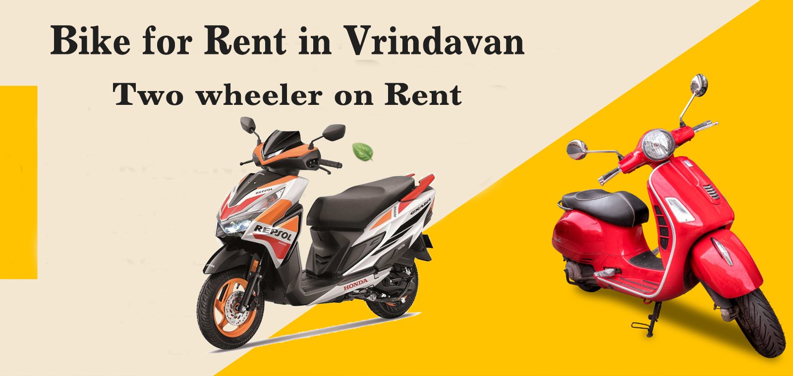 Two Wheeler on Rent, Vrindavan